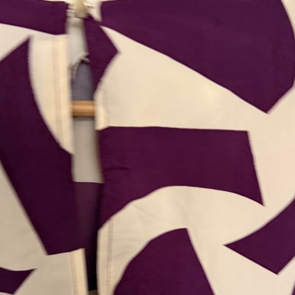 NWT - MNG Mango Belted Mini Dress | Purple Cream Abstract Print - Medium - Picture 4 of 5